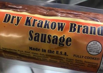 Dry Krakow Brand Sausage
