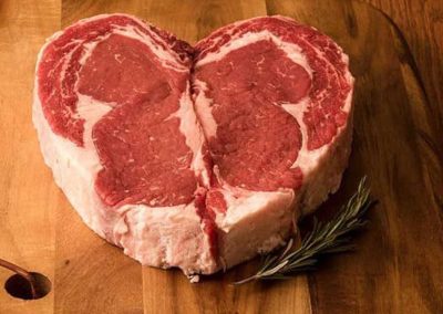 Heart-Cut Ribeye for Valentine's Day Dinner