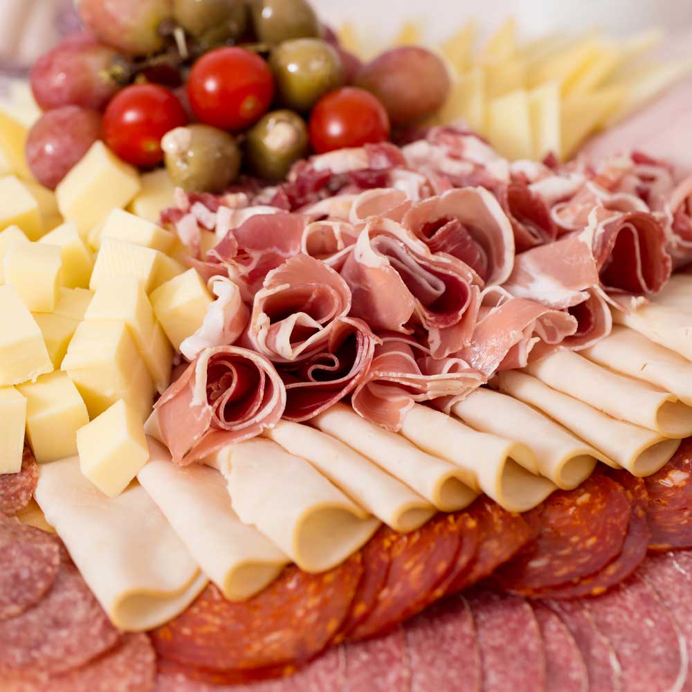 Meat and Cheese Build Your Own Sandwich Party Tray